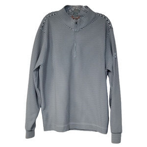Fennec Mens Quarter-Zip Pullover Stretch Stripe Size Large